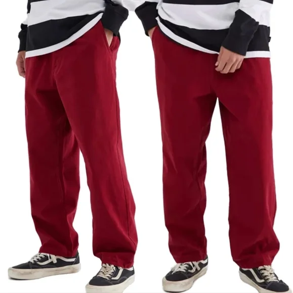 Vans Authentic Knost La Curren Chino Loose Fit Women Red Cotton New 042026 - Picture 4 of 11